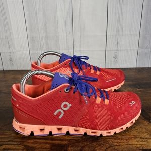 On Cloud X Red Swiss Engineering Womens Red Running Shoes Size 8